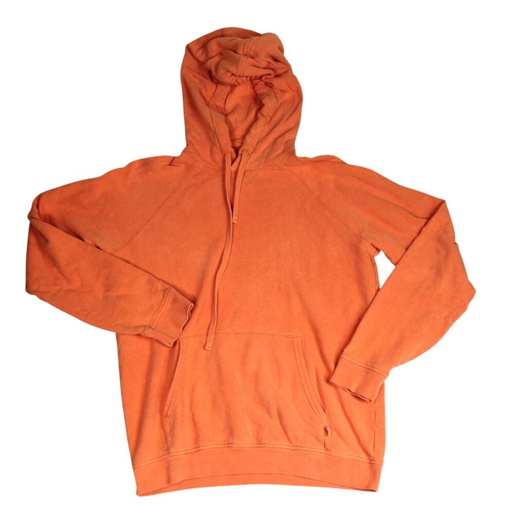ATM Color Hoodie Womens Small Sweatshirt Orange Cotton Casual Minimalist Beach‎